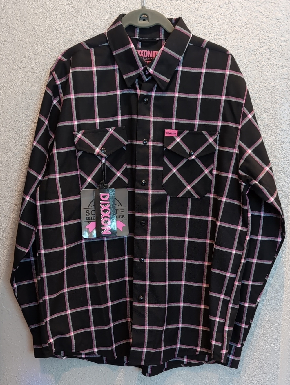 New DIXXON Limited Edition Black and Pink Button Down
